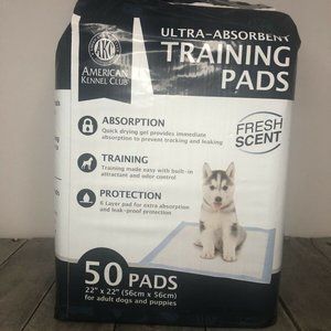 NEW AKC ULTRA ABSORBENT FRESH SCENT PUPPY 50 TRAIN